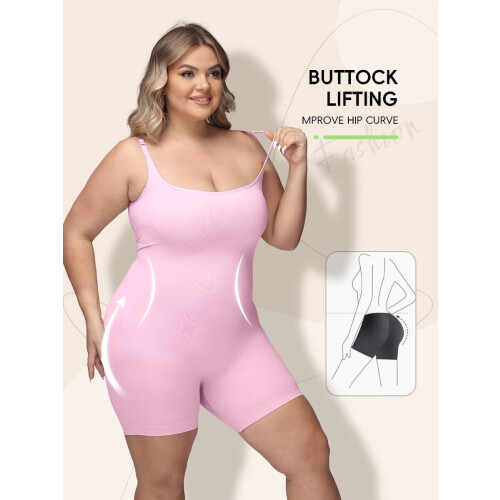Women's Tummy Control Bodysuit Mid-Thigh Butt Lifter 1