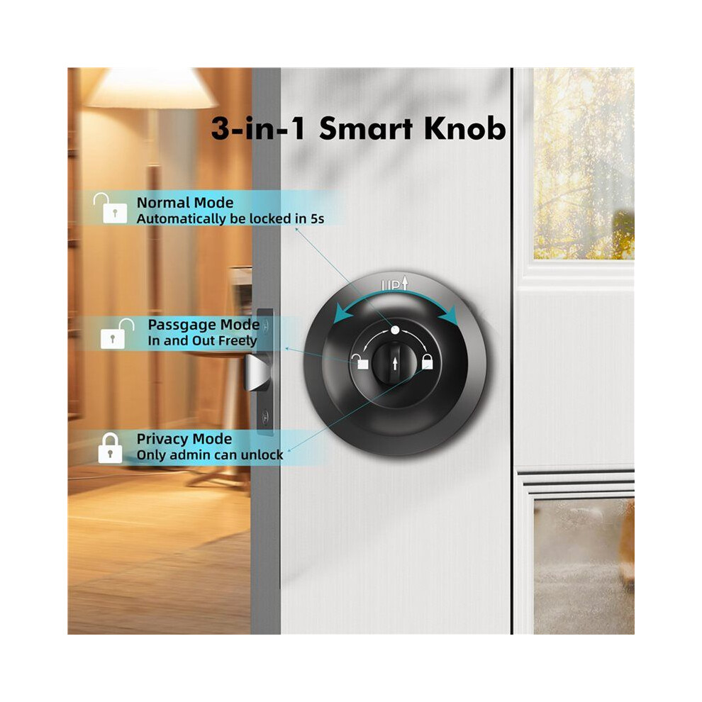 2X Door Knob With Lock,Keyless Entry Door Lock For Front Door, Keypad Door Locks,Auto Lock 6032128393928