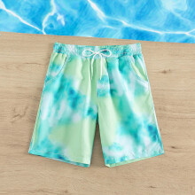 Boys swim trunks cartoon dinosaurs floral pattern 4-9 years