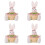 4X Easter Candy Dish, Bunny Easter Basket, Easter Candy Storage Basket, Gift Box for Table Decor Easter Gift,A 1