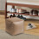 Faux Leather Ottoman Pouf – Waterproof Durable Indoor 7