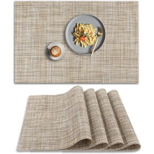 Kitchen Mats Set of 4 Cushioned Non-Slip Vinyl