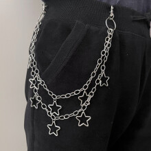 Punk Chain Belt for Women and Men Geometric Metal Waist