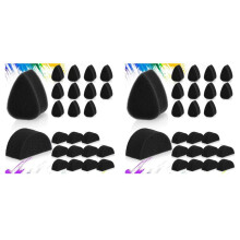 48 Pcs Face Paint Sponge Petal Oval & Semicircular Face Painting Sponges High Density Face Painting Supplies