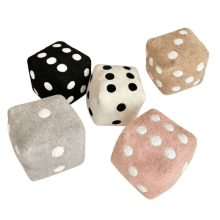 Soft Dice Throw Pillow Home Decor 18x18 Inch