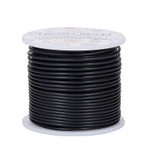 Aluminum Jewelry Craft Wire 12 Gauge 100 Feet Black