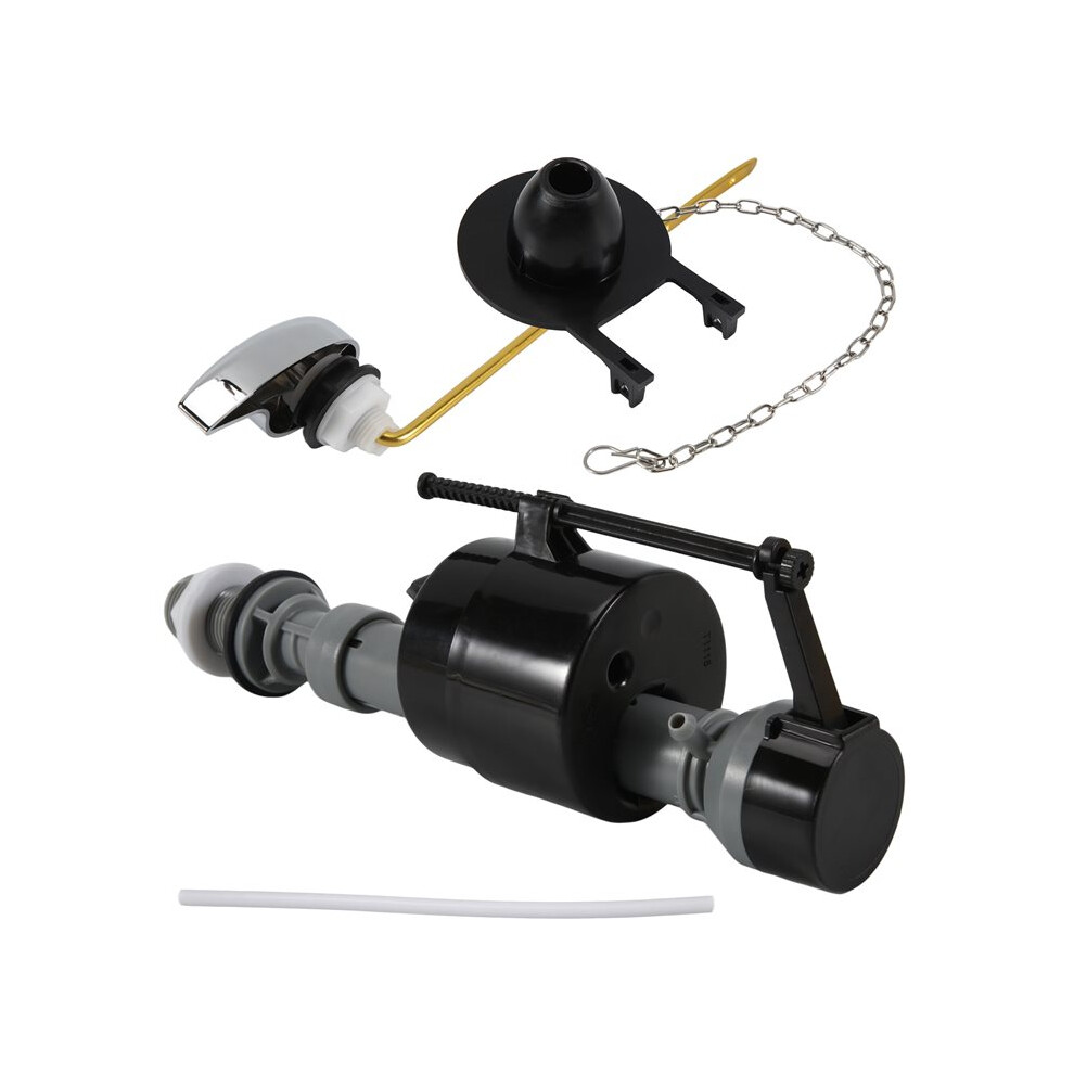 2X Universal Toilet Flusher Replacement Kit Toilet Flush Flapper Repair Kit Include Toilet Fill Valve Flapper Handle 6033119992472