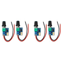 Scheda di Controllo Della Velocità Della Ventola PWM A 4 Pin DC12V da 4 Pezzi con Interruttore A Manopola, Regolatore Apparecchiature Elettriche per