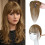 Real Human Hair Topper with Wispy Clip-On Bangs 1