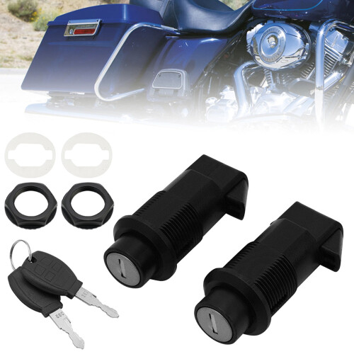 Motorcycle Hard Saddlebag Lock Set with Keys 1