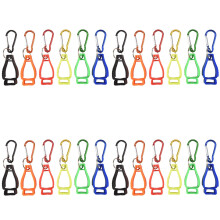 24 Stück Handschuhclips für Arbeitshandschuhhalter Handschuhgürtelclip mit Metallkarabinern für Bauarbeiterschutzarbeit