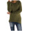 Women's fluffy fuzzy sweater solid color long sleeve 1