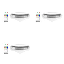 3X Solar Floating Pool Lights RGB Color Changing LED Solar Pool Lights for Pool Wedding Path Party Decoration