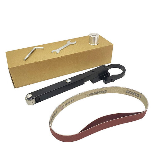 Modification Angle Grinder to Sanding Belt Machine, Woodworking Sander Attachment for DIY, Workshop, and Craft Projects 1