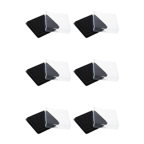 6X Stamp Pad Ink Pad Wedding Letter Document Black