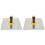 2X Aluminium Trowel Mortar Board Holder Construction with Handle Plastering Tool 1