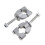 Motorcycle Handlebar Clamp Risers 7/8 Inch 22mm 2 Pieces 6