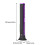 Bladeless Tower Fan Wall-Mountable Desktop 3-Speed 3
