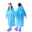 Kids Plain Buttoned Thick Poncho Raincoat 4-9 Years 1