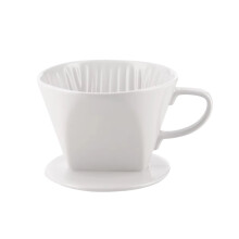 Filtre à café conique en porcelaine avec filtre réutilisable