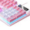 Mechanical Gaming Keyboard USB RGB Backlit White Pink 4