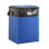 Sac de rangement en plastique imperméable et résistant bleu 2