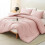 Blush Pink Queen Comforter Set 3-Piece 1
