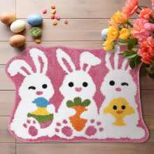 Paasbadmat, wasbaar, absorberend, getuft, 31,5 x 23 inch