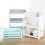 3-Tier Hollow Plastic Shelf Foldable Desktop Organizer 2