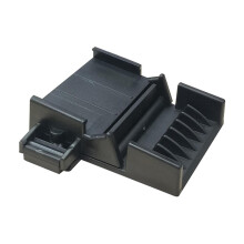 Zwarte plastic opzetkam voor tondeuse, 2,6 inch (6,6 cm)