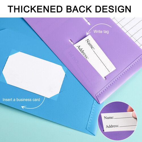 Plastic Folders with Pockets 7-Pack Letter Size Rainbow 2
