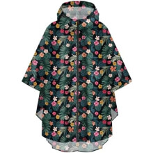Adult Hooded Rain Poncho with Pocket and Zipper Waterproof