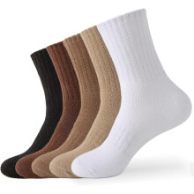 Wollsocken für Damen, Thermosocken für Wanderschuhe, 5 Paar