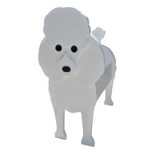 Hundeformet urtepotte klar akryl 1 stk. 1