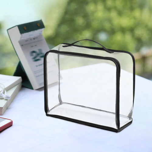 Clear makeup toiletry bag with zipper waterproof 1 piece 2