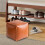 Faux Leather Ottoman Pouf Footstool – Waterproof Durable 7