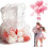 Clear plastic gummy bear containers white 24 pcs 1