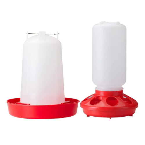 Chick Feeder and Waterer Kit Durable Quail Chick Starter Set 2