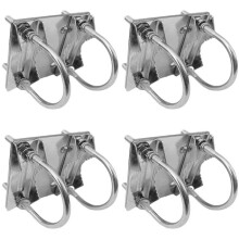 4X Universal Mount U-Bracket for Starlink Dish,Heavy U-Bolt Clamp Bracket,Roof Mast to Pole to Pipe Mounting Adapter