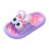 Children's Purple Flip Flops Open Toe Soft Sole Size 5.5-6 1