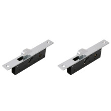 2X Skjutdörrskroklås Trädörrlås Fönsterlås i Aluminium Stöldskydd Trädörr Golvlås