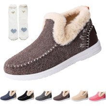 Women's Orthopedic Fleece Slip-On Boots with Arch Support