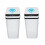 Smart Touchless Trash Can White 2.4 Gal 2-Pack 1