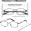 Lesebrille für Herren, Metall, Edelstahl, Flex-Lesebrille 2