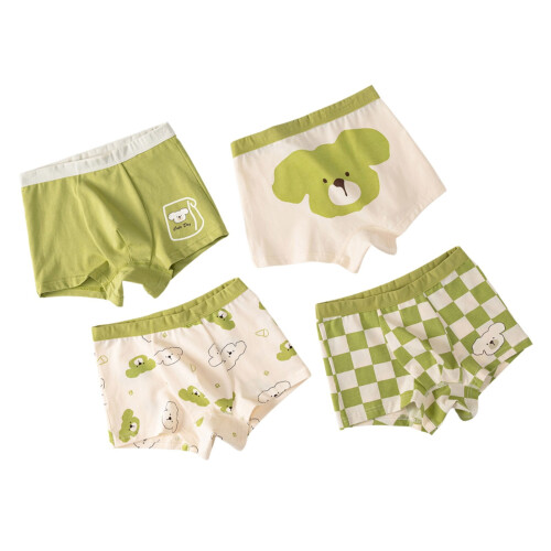 Boys' Cotton Boxer Briefs Cartoon Print 4-Pack