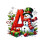 Christmas Snowman Ornament Red Personalized 26 2
