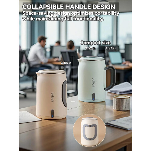 Electric Kettle 400W Portable 20oz White 1