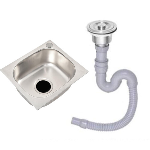 LOVIVER kitchen sink drop-in bar sink 37x32x14cm rustproof 1