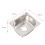 LOVIVER kitchen sink drop-in bar sink 37x32x14cm rustproof 7