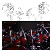 3X BETA98AMP Instrumentenmikrofon Beta 98amp Nierenkondensator Instrument Percussion Drum Mikrofon für Snare Drum